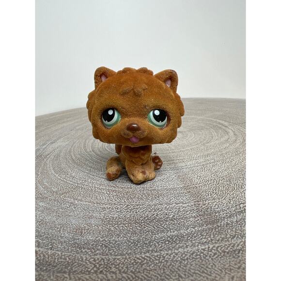 Littlest Pet Shop 2007 Flocked Fuzzy Chow Chow #332 Genuine LPS 1st Generation - Picture 1 of 7